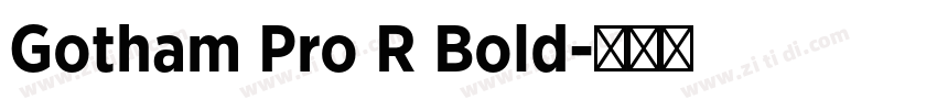Gotham Pro R Bold字体转换